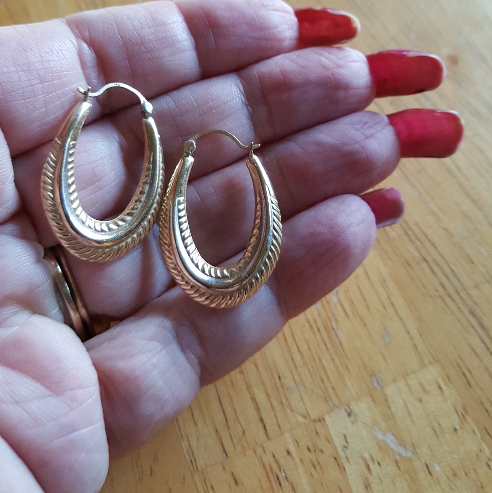 14k gold hoop earrings